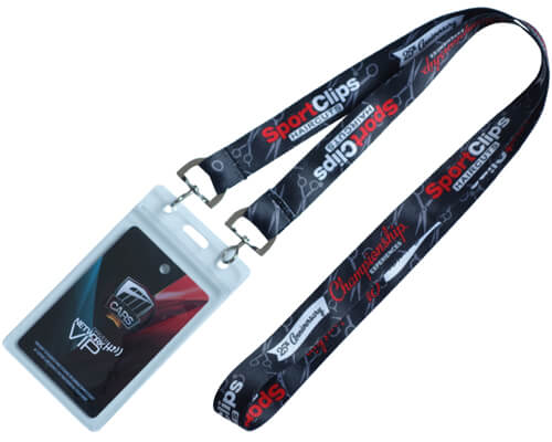 double lanyards printed order now