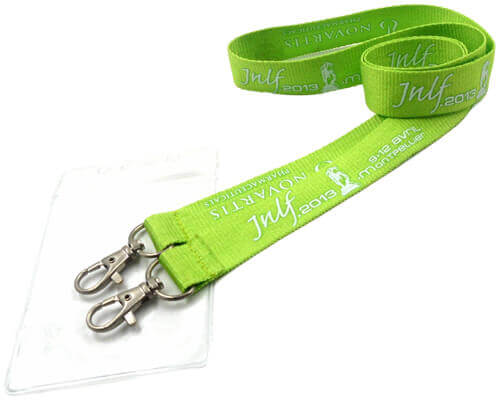 double lanyards to hold id card