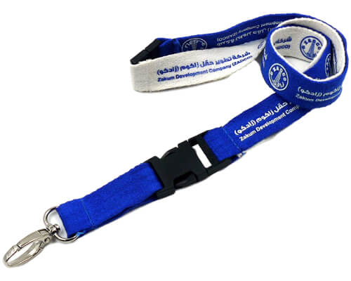 lanyards cotton with imprint