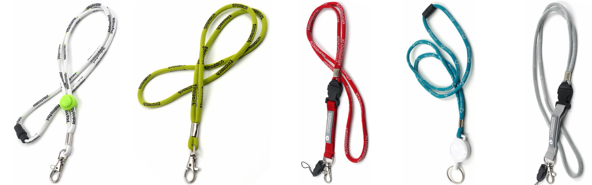 woven tube lanyards